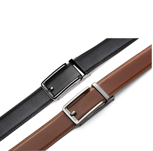 Ceinture en cuir de vachette vintage classique pour homme, ceinture habillée en cuir véritable avec nouvelles boucles en acier, logo personnalisé imprimé - Product Image 3
