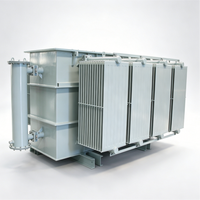 Transformateur de distribution immergé dans l'huile Dyn11 10 kV vers 400 V avec commutateur de branche sous charge, pour usage extérieur, postes de transformation et réseaux industriels