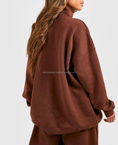 Nueva Sudadera con Capucha Extra Grande de Manga Larga para Mujer, Hombros Caídos, Corte Recortado, Cierre de Cremallera, Dobladillo Elástico, Felpa, 100% Bordado 3D en la Parte Delantera - Product Image 2