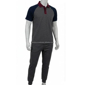 เสื้อโปโลชายแบบสามสี แขนสั้น คอปกตัดสี ขายส่ง เสื้อโปโลลำลองตัดสี - Product Image 2
