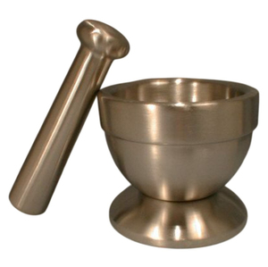 Fancy Stainless Steel Mortar And Pestle Set With Lid Metal Spice <b>Grinder</b> And Pill Crusher For Kitchen <b>Herbs</b> Spices In Good Price - Product Image 4