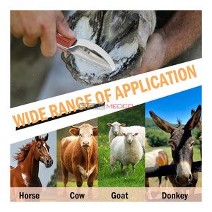 Hoof Knife with Built-in <b>Sharpener</b> High Carbon Steel Blade Professional Hoof Trimming <b>Tool</b> Durable <b>Sharpener</b> Hoof Knife Farrier - Product Image 2