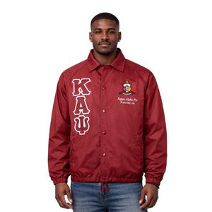 Chaqueta Kappa Alpha Psi Line Crossing Krimson, Ropa de Fraternidad Griega con Diseño Audaz, Comodidad Premium y Ajuste Elegante - Product Image 1
