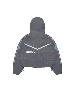 Conjunto Deportivo Cortavientos de Nylon 100% Impermeable, Chaqueta y Pantalones Acampanados con Paneles Extra Grandes, Unisex - Product Image 6