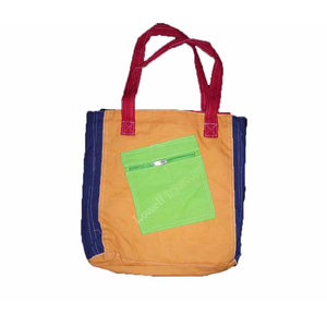 Sac bandoulière en toile de coton de qualité supérieure, réutilisable, léger, avec fermeture éclair, grande capacité, portable pour un usage quotidien - Product Image 2
