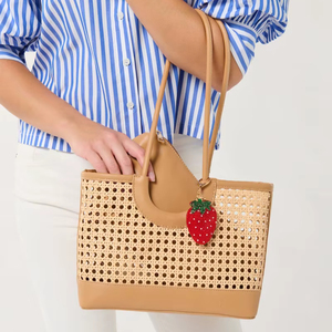 Ethnic Beaded Charm Keychain Stylish Bohemian Alloy Eco-Friendly Waterproof Durable Accessory for Bags Purses <b>Backpacks</b> - Product Image 1