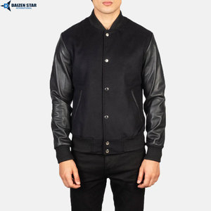 Custom Men’s Varsity <b>Jacket</b> Embroidered Logo Letterman <b>Jacket</b> OEM Bulk Wholesale - Product Image 4