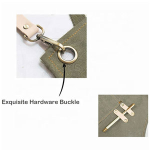 Eco-Friendly Reusable Barber <b>Aprons</b> Soft Fabric Sustainable Material High Quality <b>Leather</b> Made Barber <b>Aprons</b> - Product Image 5