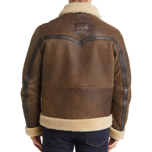 Veste de moto en cuir véritable pour homme – Doublure matelassée zippée, logo personnalisé, marque privée - Product Image 3