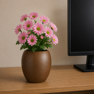 Maceta Decorativa de Metal, Moderna, para Interiores, Hogar, Oficina, Sala de Estar, Decoración de Mesa con Arreglos Florales - Product Image 4