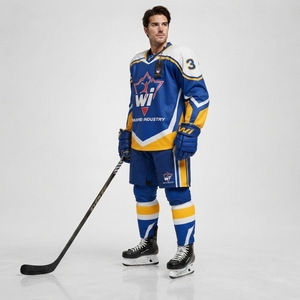 Ice Hockey Uniform Advanced Team Apparel Full Sublimation Jersey And Pants Comfortable <b>Athletic</b> Wear For Practice Championship - Product Image 2