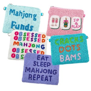 Monedero de Cuentas con Diseño Rosa y Verde Personalizado, Hermoso Portamonedas con Accesorios Modernos - Product Image 4