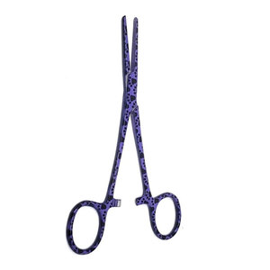 Ciseaux à motifs multicolores, lot de 3 outils de toilettage vétérinaire, ciseaux pour retirer les sutures, pinces hémostatiques, pattes colorées - Product Image 5