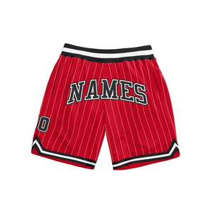 Shorts de basket-ball rayés personnalisés pour hommes, impression par sublimation, élastiques, respirants, séchage rapide, en mesh, shorts masculinos de basket-ball - Product Image 6