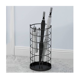 Nordic High Round Creative Umbrella Rack Holder Metal Leather Umbrella Stands Decorative <b>Unique</b> Style Umbrella Holder - Product Image 4
