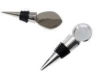Bouchon de bouteille de vin en métal minimaliste, accessoires de bar, bec verseur élégant en aluminium pour vin et spiritueux