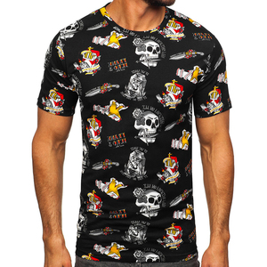 Camiseta para hombre, nueva moda, ropa casual, camisetas para hombre, precio al por mayor, OEM, impresión de logotipo personalizado, 100% algodón, impresión por sublimación - Product Image 5