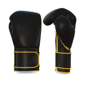 ถุงมือชกมวยไทยขายดี หนังแท้ ระบายอากาศได้ดี สายรัดข้อมือปรับได้ รับผลิตตามแบบ OEM - Product Image 3