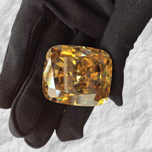 Diamante Moissanita de 143 quilates con corte cojín, color champán, para la elaboración de joyas. - Product Image 1