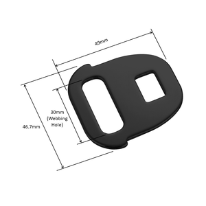 Hebilla de Seguridad de Acero para Cinturón de Seguridad HOMER Serie CA-030, para Asientos de Metro y Transporte en Aeropuertos, Cinta de 1.5-2 Pulgadas, Fuerza de Rotura de +2000 kg - Product Image 3