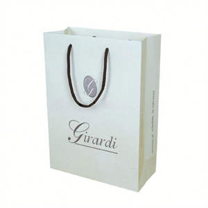 Sac cadeau de luxe bleu marine en papier avec poignées en ruban de satin – Sac de shopping haut de gamme pour emballage de boutique et de vente au détail - Product Image 6
