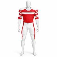 Vêtements de sport de football américain à manches courtes pour hommes, style tendance, logo personnalisé de haute qualité, uniforme respirant