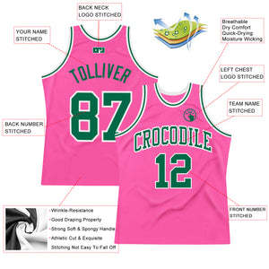 Maillot de basket vert personnalisé à séchage rapide en mesh, avec nom et numéro, pour l'entraînement estival - Product Image 3
