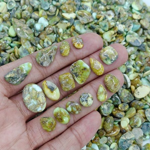 พลอยพาโลมิโนสีฟ้าธรรมชาติแบบคาโบชองขายส่งจำนวนมาก สำหรับทำเครื่องประดับ - Product Image 5