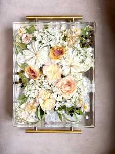 Custom Resin Flower Preservation Tray | <b>Wedding</b> Bouquet <b>Keepsake</b> Tray | Personalized Floral Heirloom | Anniversary & Memorial Gi - Product Image 3