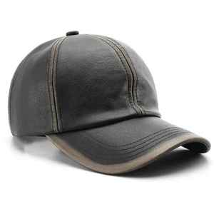 Gorra Ajustable de 6 Paneles con Bordado 3D, Impermeable, de Cuero PU, Cierre de Hebilla Metálica, Estilo Punk Hip Hop - Product Image 2
