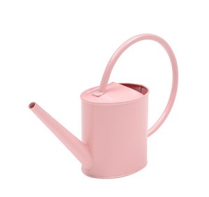 Arrosoir en métal rose avec finition peinte pour le jardinage - Product Image 1