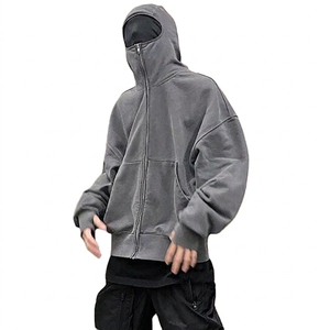 Custom Printing Logo Heavyweight High Quality Cotton Zipper Hoodies Regular Fit Streetwear Custom Logo Men's Hoodies&Sweatshirt - Product Image 6