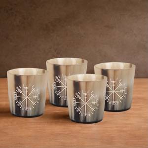 Logo Short Eco-Friendly Polished Buffalo Horn Viking Handmade Indian Drinking Horn for Parties and <b>Beer</b> FAIZA CRAFT FC-5745 - Product Image 2