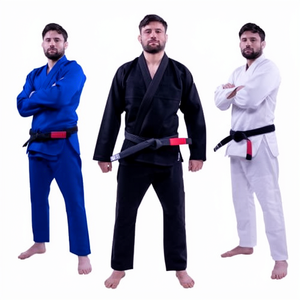 Black and Neon Green BJJ Kimono with Matching Pants Unisex Adult Martial Arts Wear Regular Fit Breathable Polyester - Product Image 1