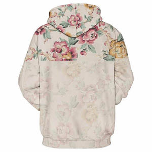 Sudadera con Capucha Estampada Floral para Hombre, Unisex, Corte Regular, Informal, para Primavera, Tejido de Poliéster, Impresión por Sublimación - Product Image 2