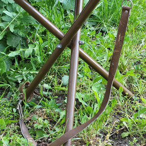 Wholesale genuine leather hunting <b>stool</b> <b>folding</b> camping <b>stool</b> custom logo supplier OEM premium outdoor furniture export quality - Product Image 3