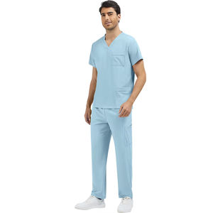 Nueva Llegada, Uniformes Médicos Unisex de Punto Ecológico, Talla Europea, con Logotipo Personalizado, para Hospital, Clínica, Laboratorio, Médico, Verano - Product Image 4