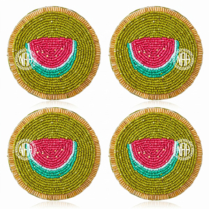 Cute Beaded Strawberry Coasters Set Red Berry Fruit Drink Mat Summer Table Decor Coffee Tea Mug Cup Glass Pad Bulk Wholesale - Product Image 6