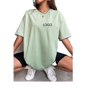 Hot Bán Phụ Nữ Của Cộng Với Kích Thước Giản Dị Quá Khổ T-Shirts Với Biểu Tượng Tùy Chỉnh ODM Dịch Vụ Nhà Máy Trực Tiếp Cung Cấp - Product Image 5