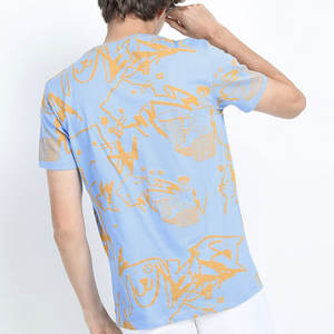 T-shirt en coton 100% uni, simple et décontracté, fabriqué par un fabricant, à manches courtes, pour homme, en vente à prix réduit. - Product Image 4