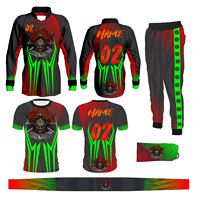 Paket Seragam Paintball Ringan Cepat Kering OEM Custom dengan Jersey, Celana, dan Perlengkapan Pelindung