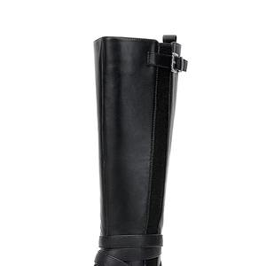 Bota de Montar para Caballo, de Cuero Sintético de Color Sólido, Protección Completa para Montar a Caballo - Product Image 5