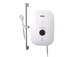 Chauffe-eau électrique instantané Ferroli mural 4500W avec contrôle par micro-ordinateur, écran LCD et température constante pour usage domestique - Product Image 2