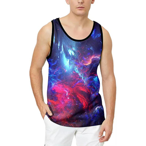 เสื้อกล้ามพิมพ์ลายสำหรับผู้ชายเสื้อกล้ามระบายอากาศได้ดีดีไซน์ใหม่ล่าสุด - Product Image 1