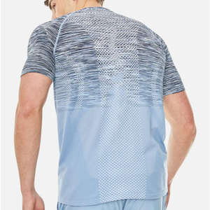 Conjunto Deportivo Personalizado para Hombre, Traje de Gimnasio de Verano, Camiseta sin Costuras de Manga Corta y Pantalones Cortos, Ropa Deportiva de Poliéster - Product Image 2