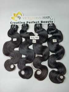 Extensiones de cabello humano virgen vietnamita crudo Color natural Onda del cuerpo Trama Doble dibujado-Precio al por mayor - Product Image 3