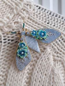 MD HANDICRAFTS Artistic Floral Embroidery Beaded Brooch Pin Handmade Designer Jewelry for Children & Women Wedding Occasion - Product Image 4