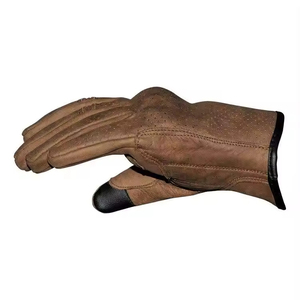 Guantes Largos de Cuero para Motociclismo de Alta Protección con Nudillos Reforzados, Guantes Deportivos para Carreras de Motos - Product Image 2