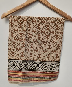 Bgaru Dabu Handmade Block Printed 100% Cotton Women Beach Pareo Long <b>Sarong</b> Bandeau Indian Scarf - Product Image 3