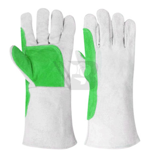 Guantes de Trabajo de Cuero Vacuno de Alta Calidad, Precio Económico, Guantes de Seguridad Hechos en Fábrica para Soldadura - Product Image 6